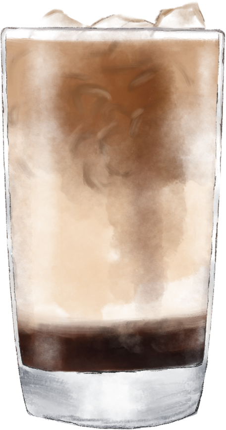 Coffee Ice Palm Sugar Watercolor By Ealita.Id